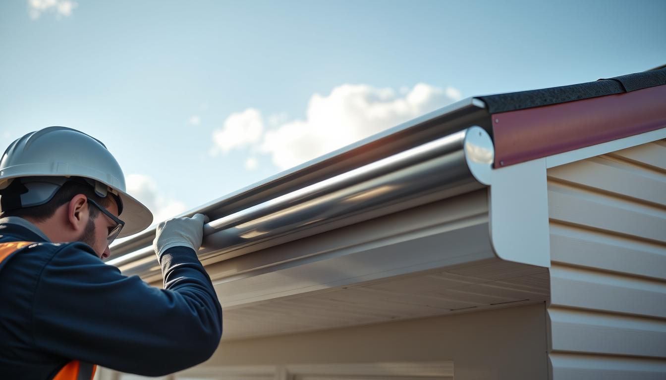 Instalação de calhas