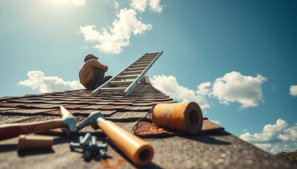 manutenção de telhados