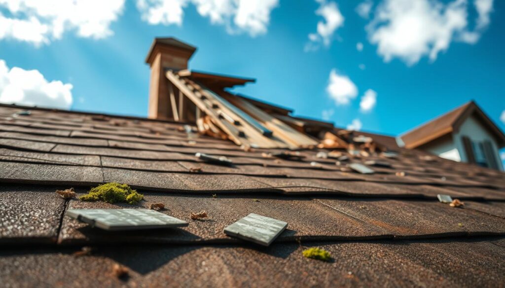 problemas em telhados